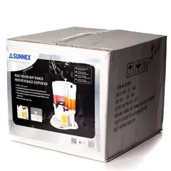 Диспенсер для холодных напитков двойной поликарбонат,сталь 5л ,H=52,2,L=43,1,B=38,5см металлич.,проз, изображение 2