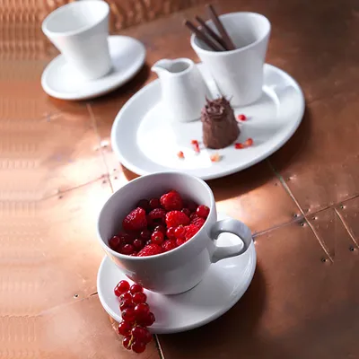 Чашка чайная «Лив» фарфор 350мл D=10,5см белый, Объем по данным поставщика (мл): 350, изображение 4