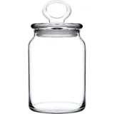 Банка «Китчен Слим» круглая с крышкой стекло 0,86л D=80,H=193мм прозр.