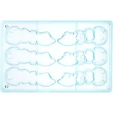 Форма для шоколада «Улыбающийся кролик» поликарбонат ,H=40,L=120,B=43мм