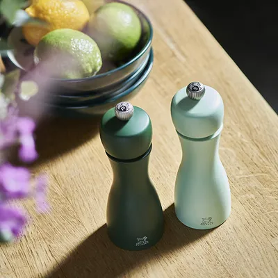 Набор мельниц для специй «Таити»[2шт] бук,сталь нерж. D=52,H=150мм изумруд.,салатов., Цвет: Изумрудный, изображение 5