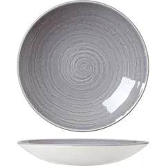 Salad bowl “Scape gray”  porcelain  D=25.5 cm  gray