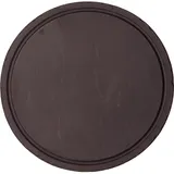 Блюдо для подачи «Базальт» фарфор D=30,H=1см черный