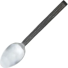 Dining spoon “Distrest”  stainless steel , L=20.3 cm  black, metal.