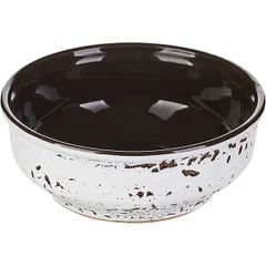 Salad bowl “Tiramisu” ceramics 0.5l D=155,H=60mm white,black