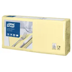 Салфетки бумажные Tork  33*33 шампань, 2 слоя, листов 200/в коробе 10