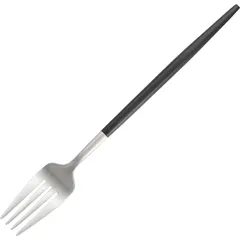 Table fork “Steel Black Silver Matt”  stainless steel , L=220, B=27mm  black, silver.