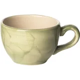 Чашка кофейная «Феннель» фарфор 85мл D=65,H=50,L=85мм зелен.,бежев.