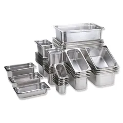 Gastronorm container (1/4)  stainless steel , H=15cm