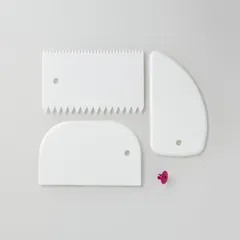 Набор шпателей кондитерских (3 шт.) нейлон белый, изображение 4