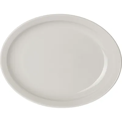 Блюдо «Акапулько» овальное фарфор ,H=45,L=395,B=305мм белый