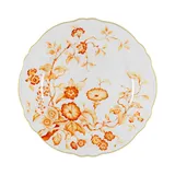 Тарелка «Флорентиус» мелкая фарфор D=16,H=2см белый,оранжев.