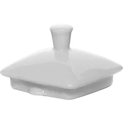 Крышка для чайника «Виктория» фарфор 400мл D=65,H=55,L=75,B=75мм белый