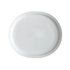 Тарелка «Эр-гоу!» овальная керамика ,H=3,L=31,B=27см белый