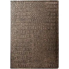 Menu folder A4 with “Crocodile” screws  leatherette , H=85, L=325, B=250mm  bronze.