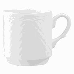 Mug “Aphrodite” porcelain 300ml D=8,H=9,L=11cm white