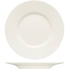 Тарелка «Пьюрити» мелкая эко-кост. фарф. D=17,H=2см белый