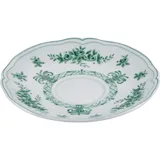 Блюдце «Нео Антирос» фарфор D=15,H=2см белый,зелен.