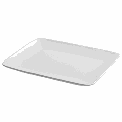 Блюдо «Плаза» прямоугольное фарфор ,L=31,B=25см белый