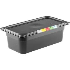 Gastronorm container (1/3) without lid  polyprop.  3.6 l , H=10, L=32.5, B=17.6 cm  black