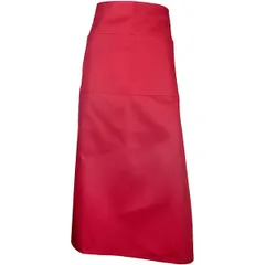 Apron with pocket polyester,cotton ,L=86,B=88cm burgundy