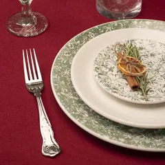 Тарелка пирожковая «Инк» фарфор D=15,H=2см зелен.,белый, изображение 2