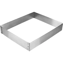 Shape-cutter “Rectangle”  stainless steel , H=5, L=25, B=30cm  metal.