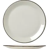 Тарелка «Чакоул Дэппл» фарфор D=300,H=18мм белый,черный