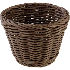 Wicker basket for bread  polyprop.  D=13, H=10cm  dark brown.