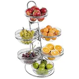 4-tier shelf  stainless steel  D=230/39, H=660mm  chrome