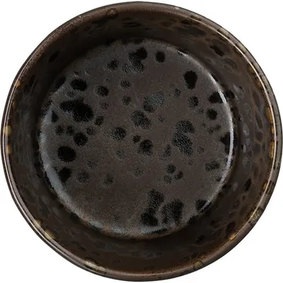 Емкость для закусок «Фобос» керамика 250мл D=95,H=60мм коричнев., изображение 2