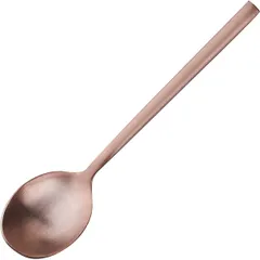 Tea spoon “Sapporo Basic”  stainless steel , L=13.9 cm  rose. gold, matte