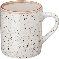 Mug “Punto Bianca” porcelain 350ml ,H=9,B=10cm beige.,black