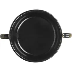 Чашка бульонная «Млечный путь салатовый» фарфор 300мл D=115,H=55мм салатов.,черный, изображение 3