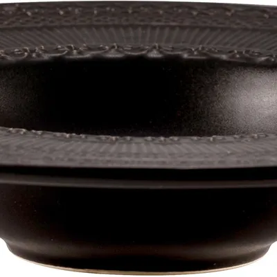 Тарелка для пасты «Скалистос» керамика 200мл D=23,H=4см черный, изображение 2