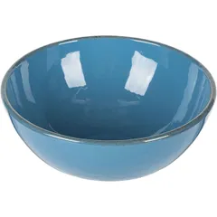 Salad bowl “Blue craft” ceramics 1l D=180,H=75mm blue.