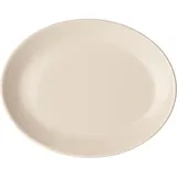 Блюдо «Айвори» овальное фарфор ,H=10,L=200,B=155мм слон.кость