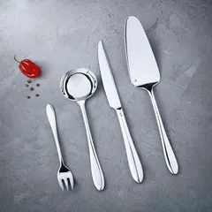 Нож для стейка «Лаццо» сталь нерж. ,L=230/110,B=17мм металлич., изображение 2