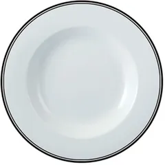 Pasta plate “Richmond”  porcelain  D=28.9 cm  white, black