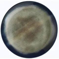 Тарелка «Нанокрем Дарк Блю» мелкая фарфор D=300,H=32мм тем.син.,зелен.