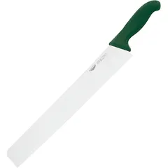 Нож д/нарезки сыра ,L=36см зелен.,металлич.