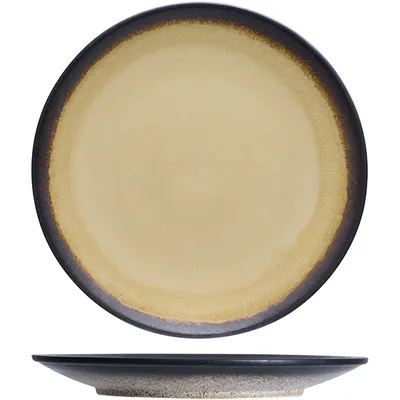Тарелка «Фервидо» мелкая керамика D=265,H=25мм желт.