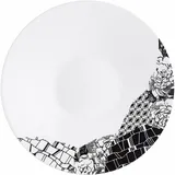 Блюдце «Фрагмент Ардуаз» фарфор D=14,5см белый,серый