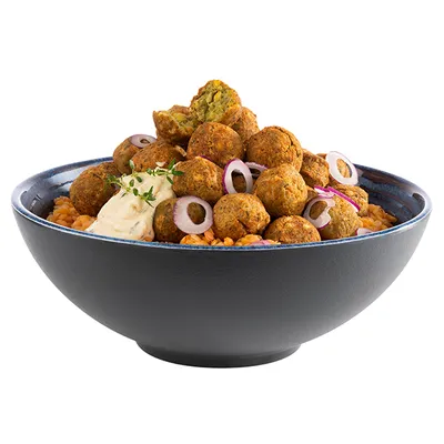 Салатник «Лупс» пластик 1,8л D=24,H=9см синий,серый, изображение 2