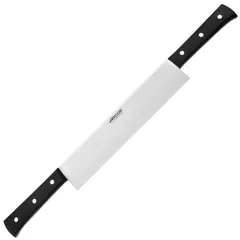 Нож кухонный д/сыра 2ручки «Универсал» сталь нерж.,полиоксиметилен ,L=26см черный,металлич.