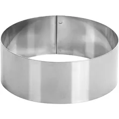 Pastry ring  stainless steel  D=160, H=65mm  metal.