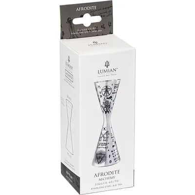 Джиггер «Афродита» 60/90 мл с рисунком сталь нерж. D=45,H=145мм серебрист., изображение 10