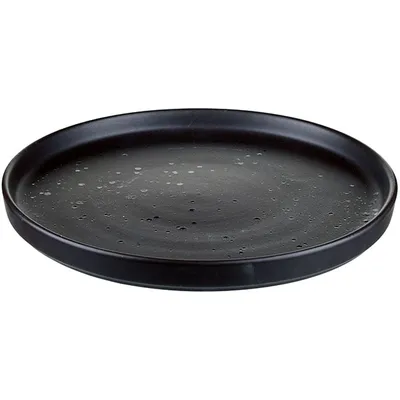 Тарелка «Оникс» с бортом керамика D=26см черный, изображение 2
