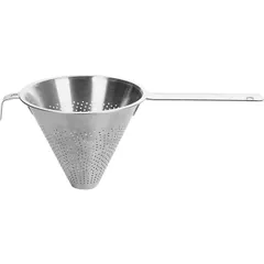 Chinese colander  stainless steel  D=14, H=11.5, L=29 cm  metal.