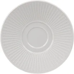 Saucer “Willow”  porcelain  D=15.3 cm  white